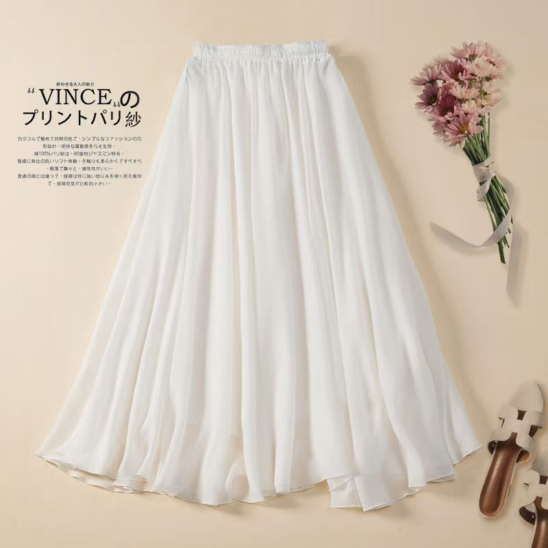 Zen Tea-Inspired Neo-Chinese 2-Piece: Cotton-Linen Shirt & Skirt