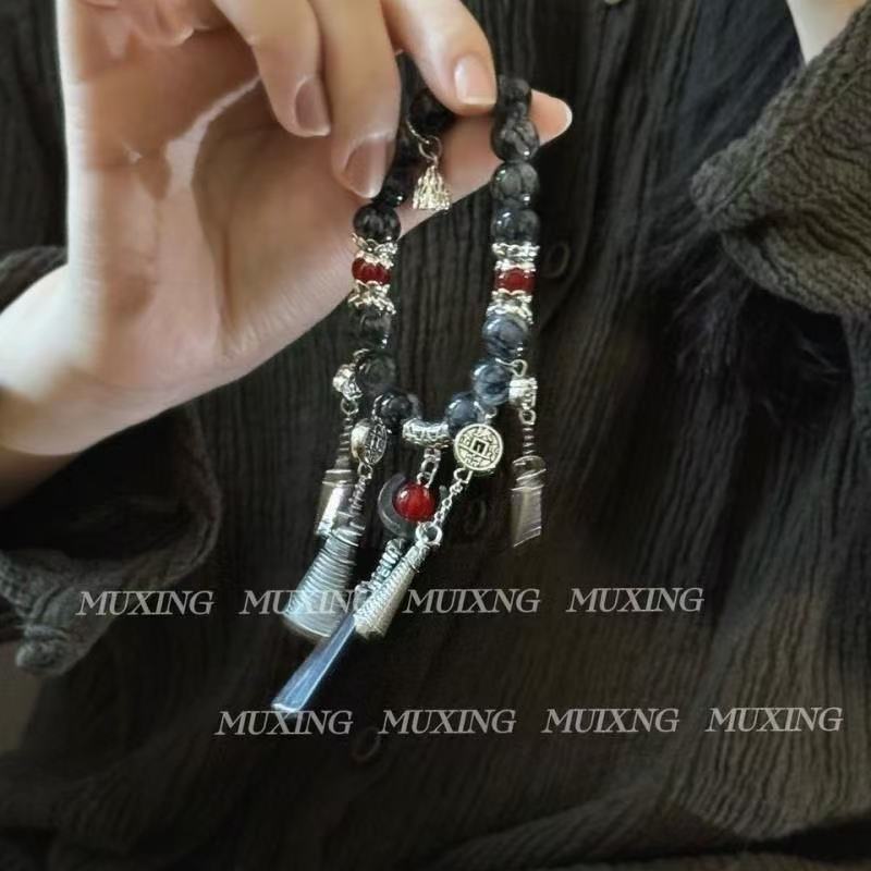 "Moonlit Eve | New Chinese-Style Ethnic Fashion: Vintage, Ancient Charm with Cool, Dark Mystique"