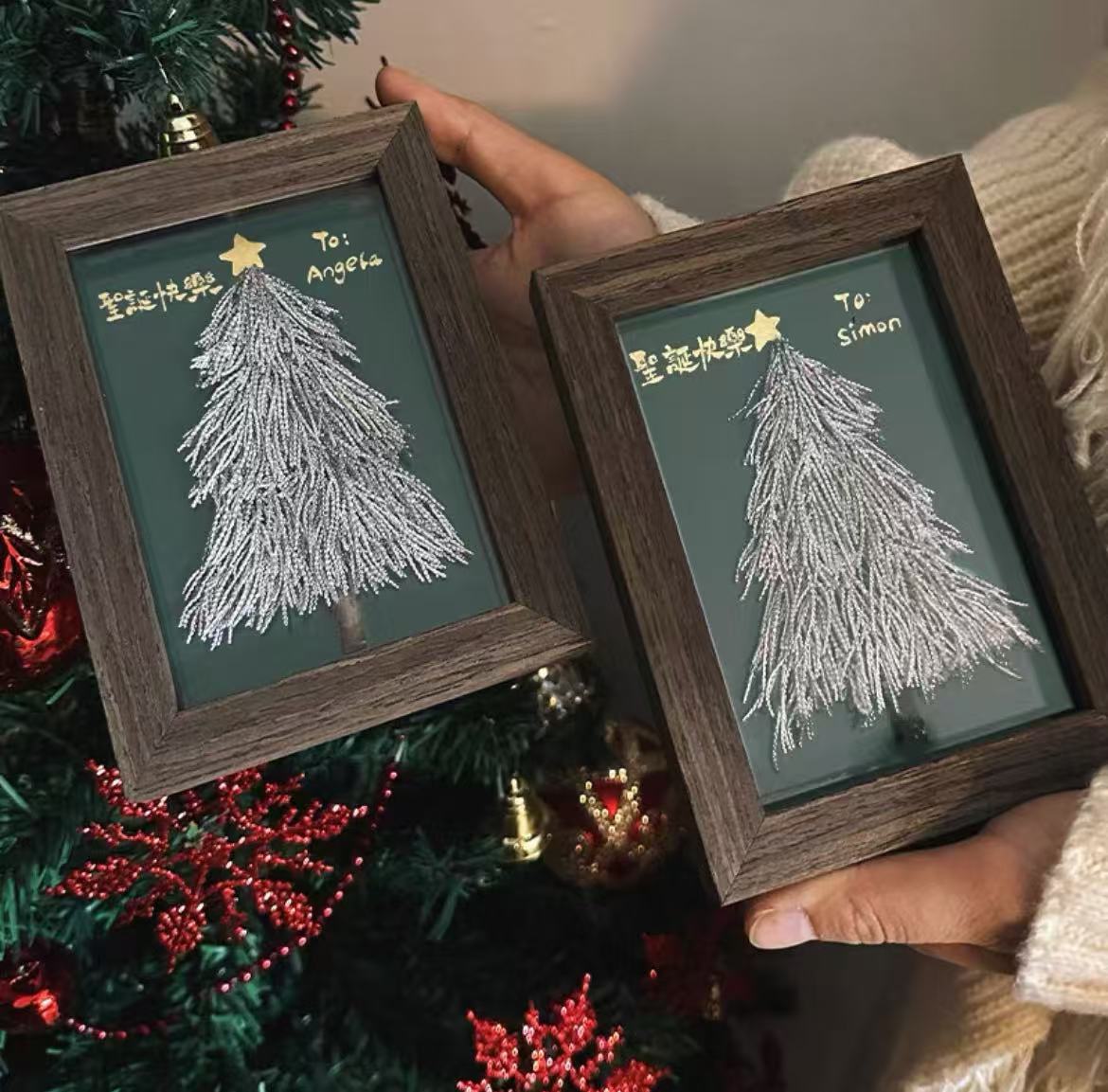 Christmas Charm! DIY Eternal Christmas Tree Frame Art – Unique Luxury Custom Gift