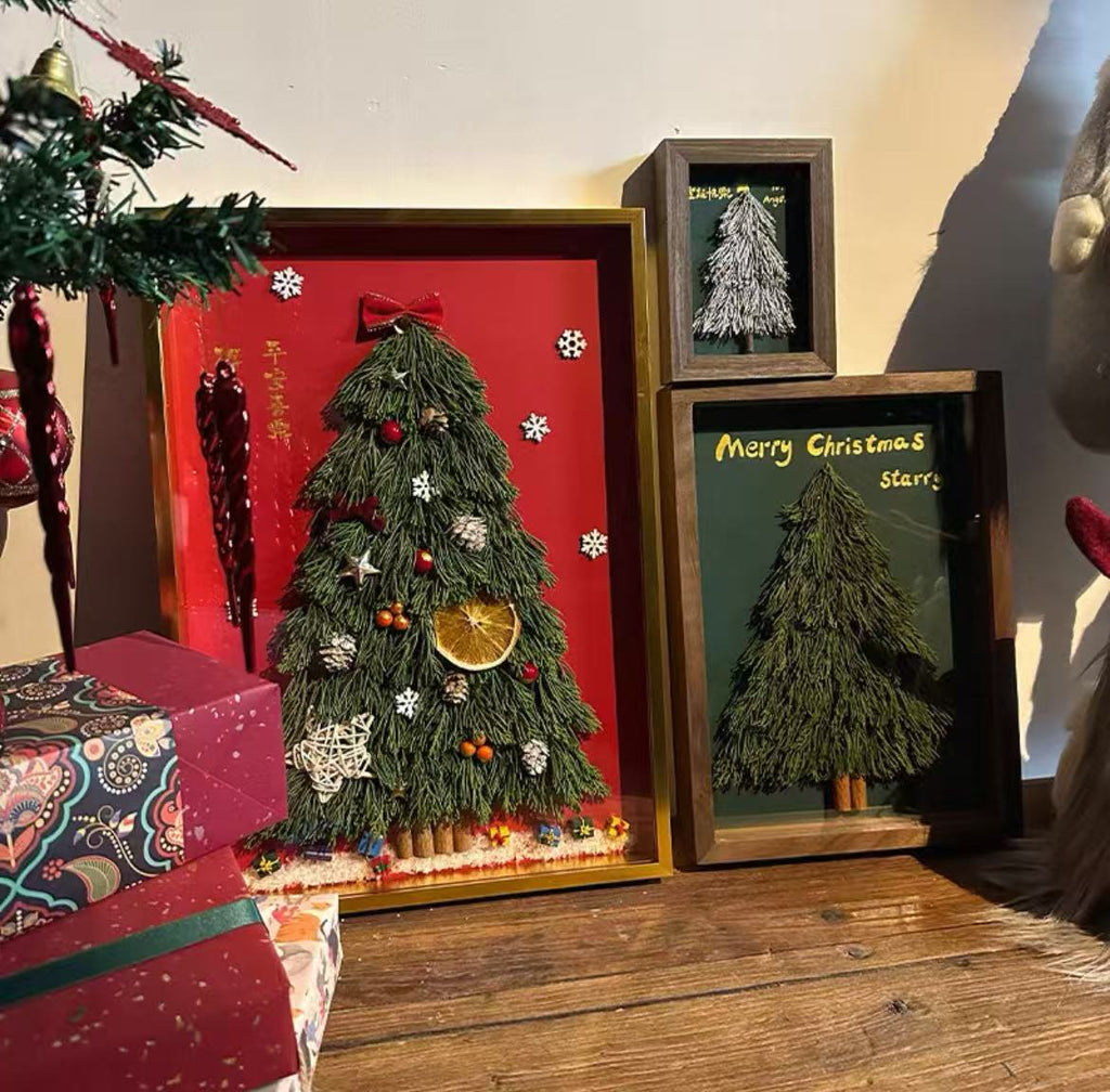 Christmas Charm! DIY Eternal Christmas Tree Frame Art – Unique Luxury Custom Gift
