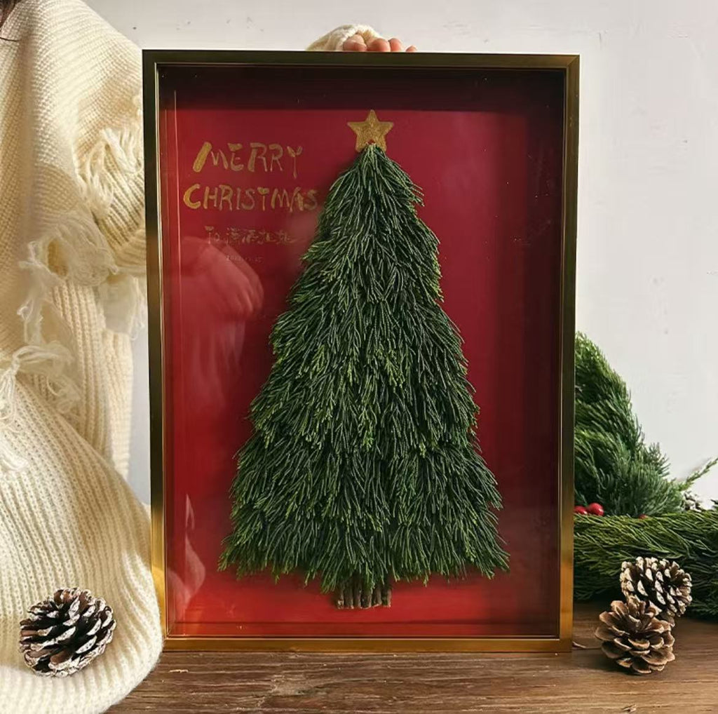 Christmas Charm! DIY Eternal Christmas Tree Frame Art – Unique Luxury Custom Gift