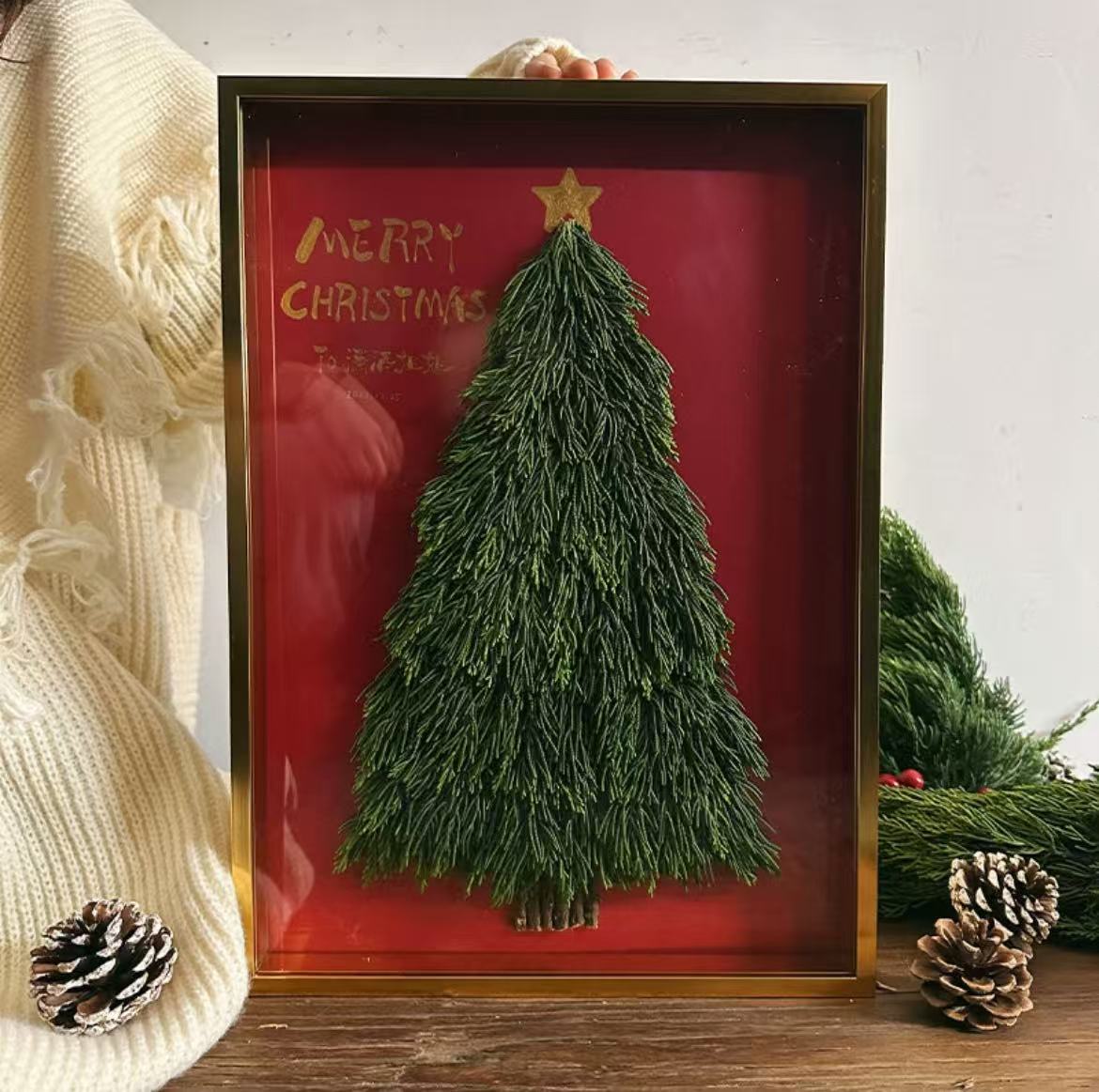Christmas Charm! DIY Eternal Christmas Tree Frame Art – Unique Luxury Custom Gift
