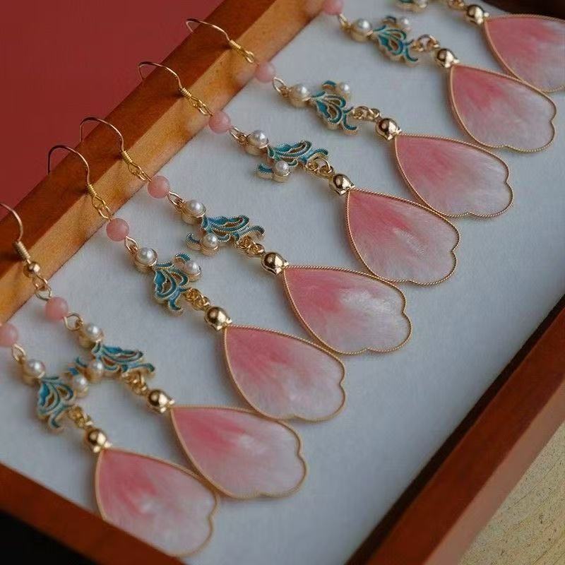 Neo-Chinese Tassel Drop Earrings – Long, Graceful, Oriental-Inspired Hooks for Hanfu & Qipao