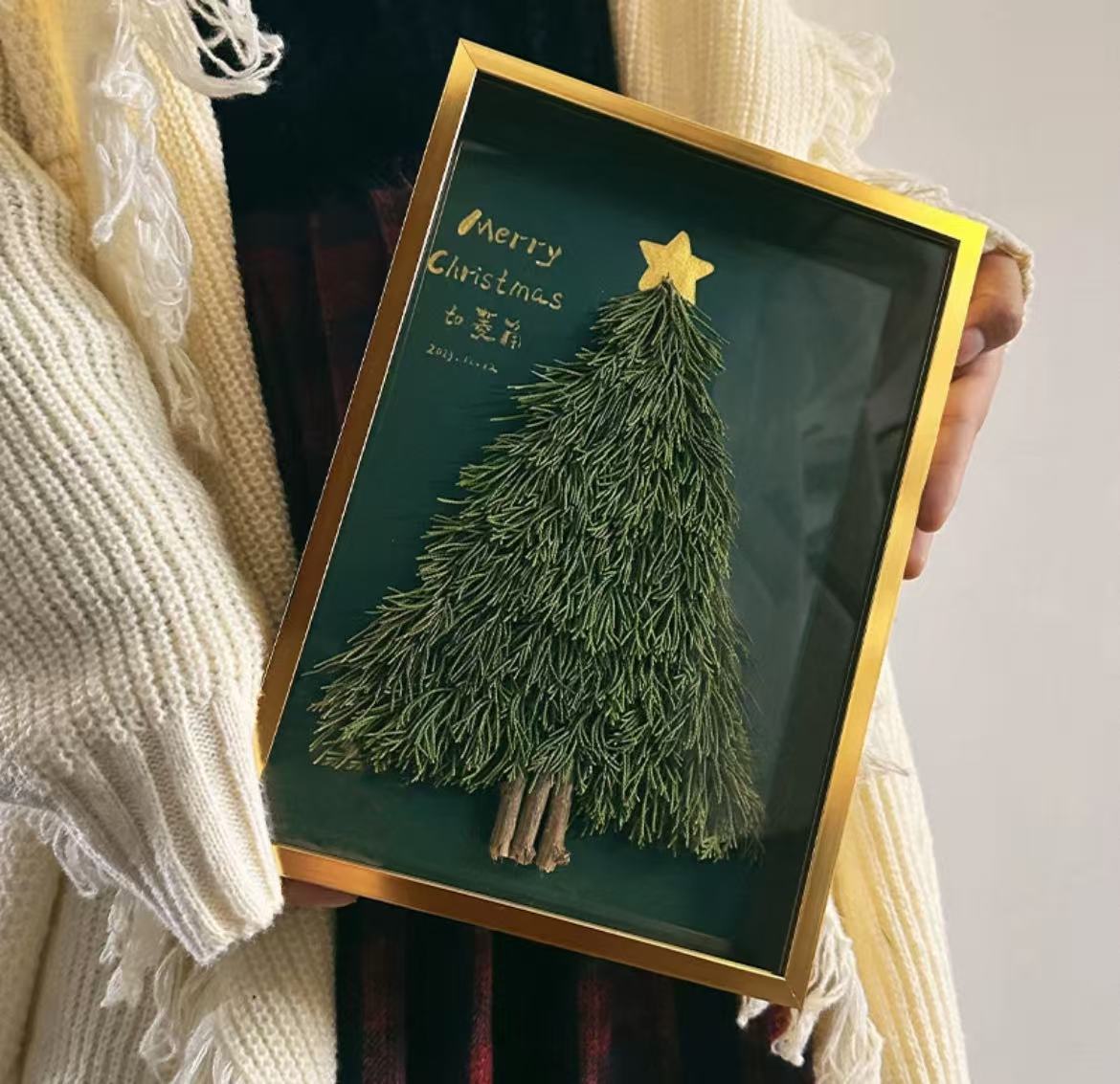 Christmas Charm! DIY Eternal Christmas Tree Frame Art – Unique Luxury Custom Gift